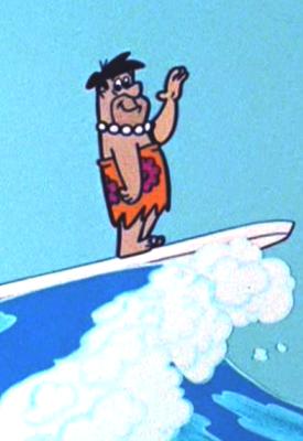 FLINTSTONE "Hawaiian Escape" Fred surfs